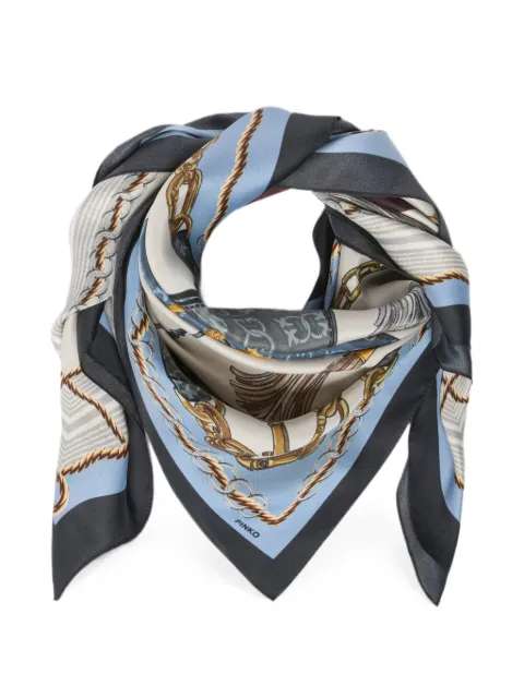 PINKO graphic-print scarf Neutrals 106656A39L