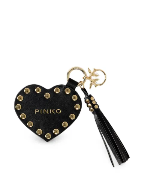 PINKO studded heart-shape keyring Black 107412A31U
