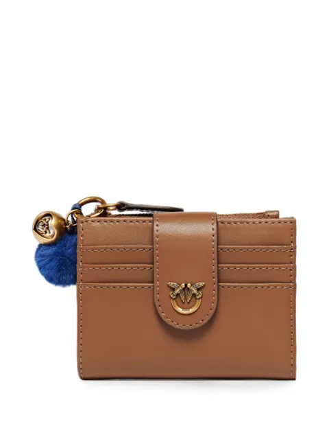 PINKO Love Birds leather wallet Brown 107089A0F1