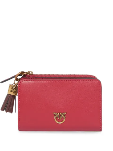 PINKO Love Birds tassel wallet Red 107090A0F1