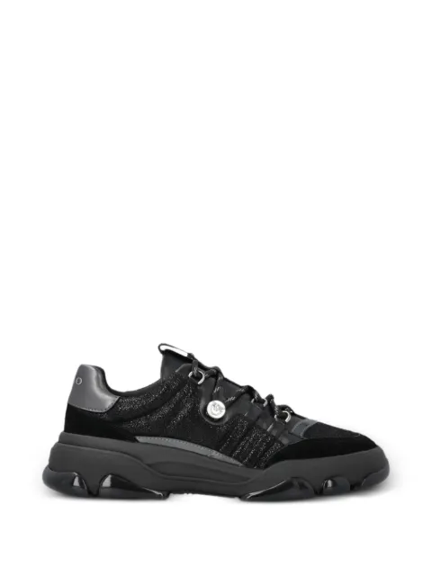 PINKO glitter-panelled chunky sneakers Black SS0195P002