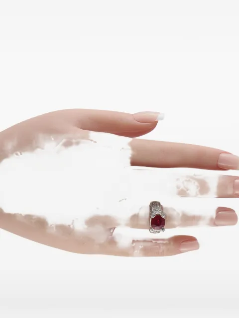 LB Exclusive ruby and diamond ring Silver MF32051526