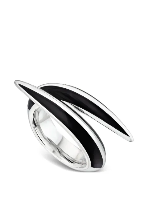 Shaun Leane Sabre Deco crossover ring Silver SA071SSBKRZJ