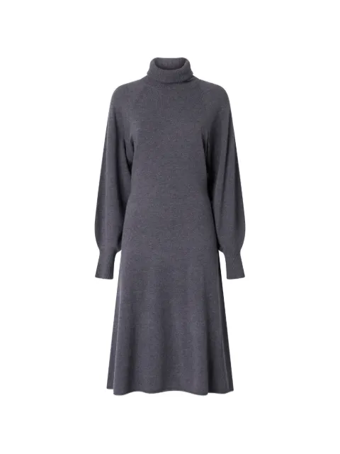 PINKO roll-neck balloon-sleeve dress Grey 107236A3I1