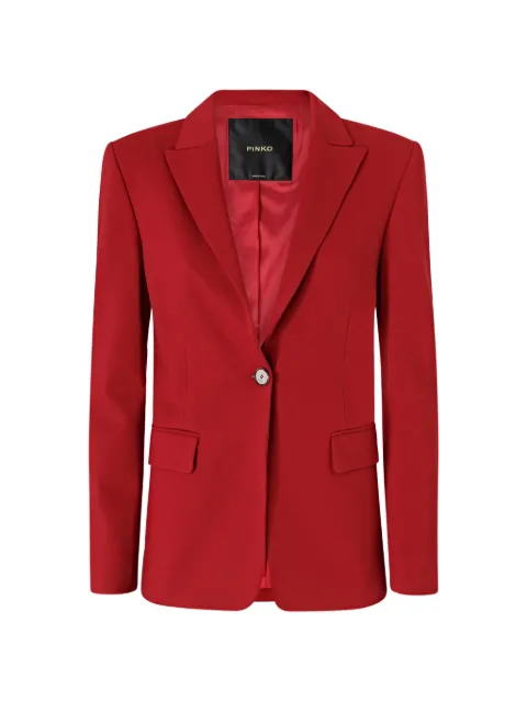 PINKO single-breasted peaked-lapels blazer Red 104903A3AH