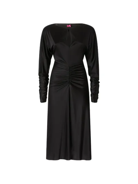 PINKO ruched long-sleeve dress Black 107581A3G2