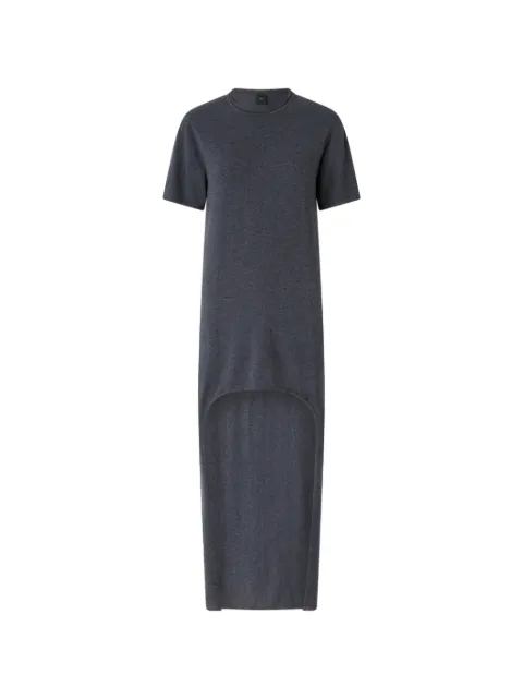 PINKO asymmetric-hem knitted mini dress Grey 107237A3I1
