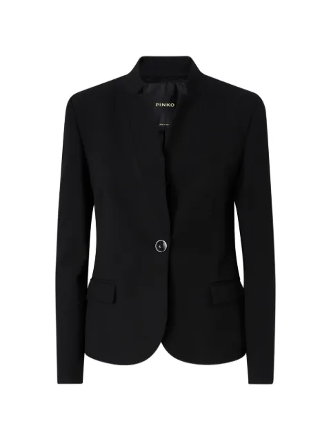 PINKO mandarin-collar single-breasted blazer Black 105626A3DA