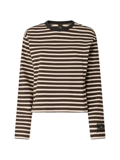 PINKO striped long-sleeve T-shirt Brown 107548A3KV