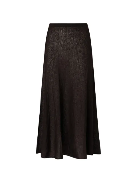 PINKO knitted A-line midi skirt Brown 107333A3IQ