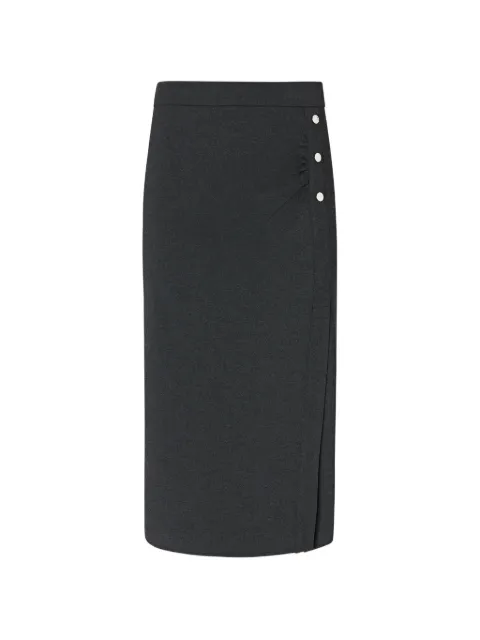 PINKO button-detail pencil skirt Grey 107229A3AH