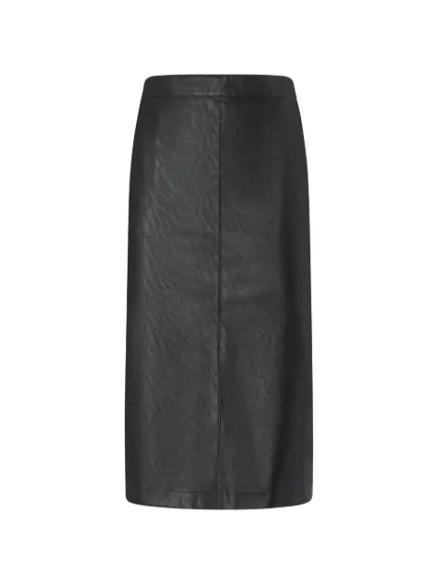 PINKO nappa leather-effect pencil skirt Black 107460A3EQ
