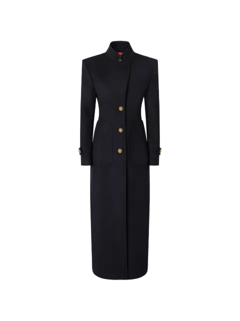 PINKO button-fastening single-breasted coat Blue 107783A3O3
