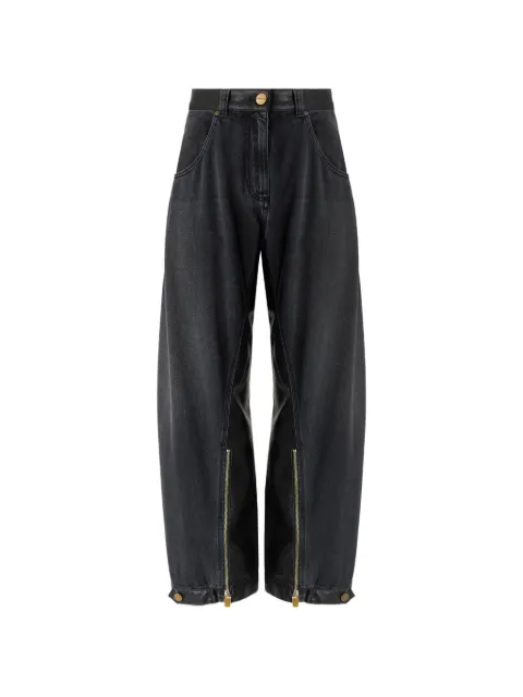 PINKO panelled zipped jeans Black 105680A3GW