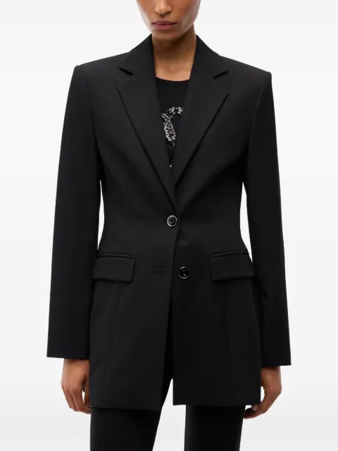 PINKO slim-fit jacket with padded shoulders Black 107227A3DA