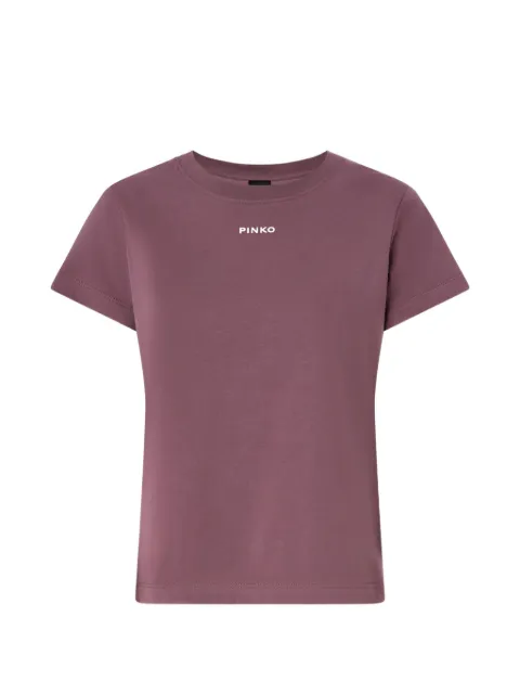 PINKO logo-print T-shirt Purple 100373A3HK