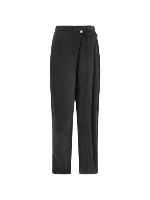 PINKO wrap-style pleated trousers Black 105570A3F8