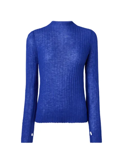 PINKO ribbed-knit mock-neck sweater Blue 107834A2Z6
