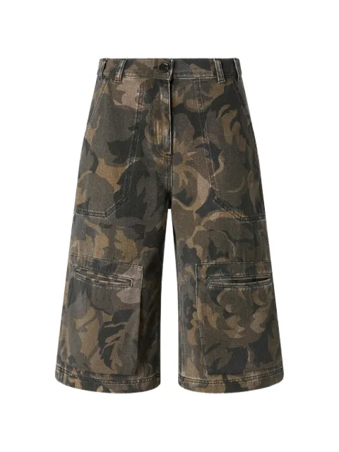 PINKO floral-print cargo pants Green 107765A3NZ