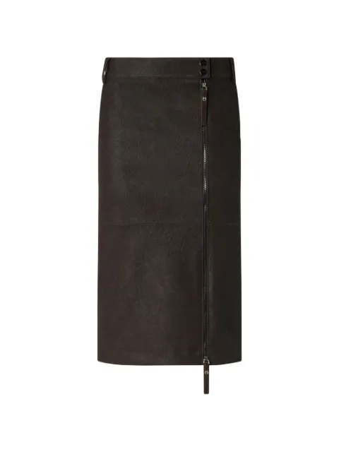 PINKO zip-detail midi skirt Brown 107806A3MD