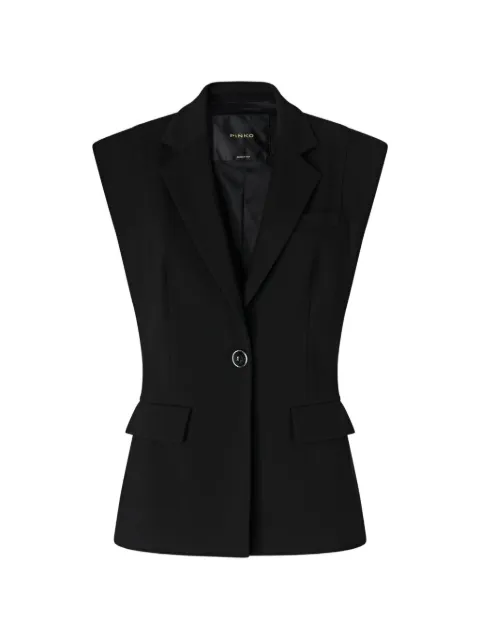 PINKO sleeveless single-breasted waistcoat Black 107424A3AH
