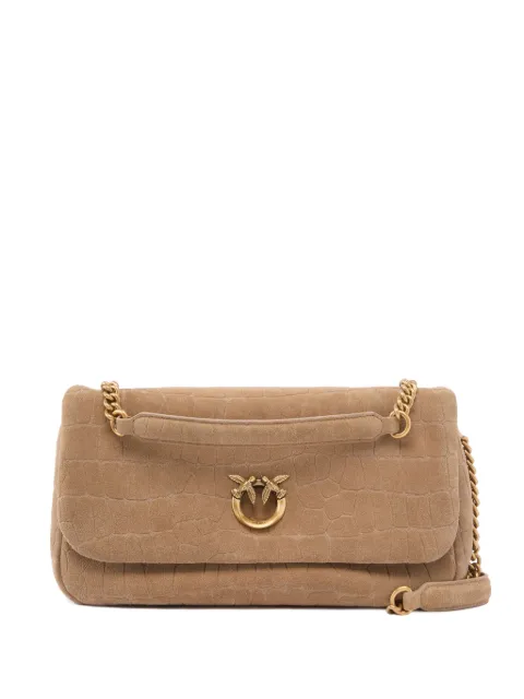 PINKO croc-effect Love Birds shoulder bag Neutrals 107022A2YW
