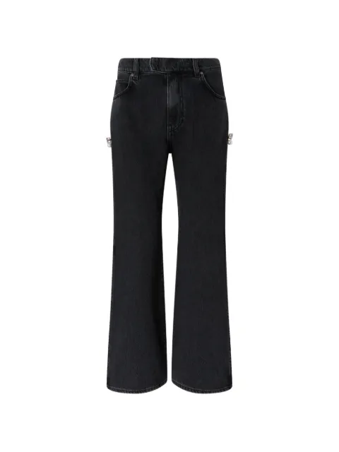 PINKO wide-leg jeans with side slits Black 107499A3KM