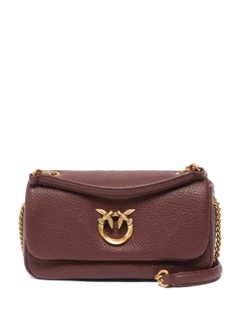 PINKO Love Birds leather shoulder bag Brown 107038A3CX