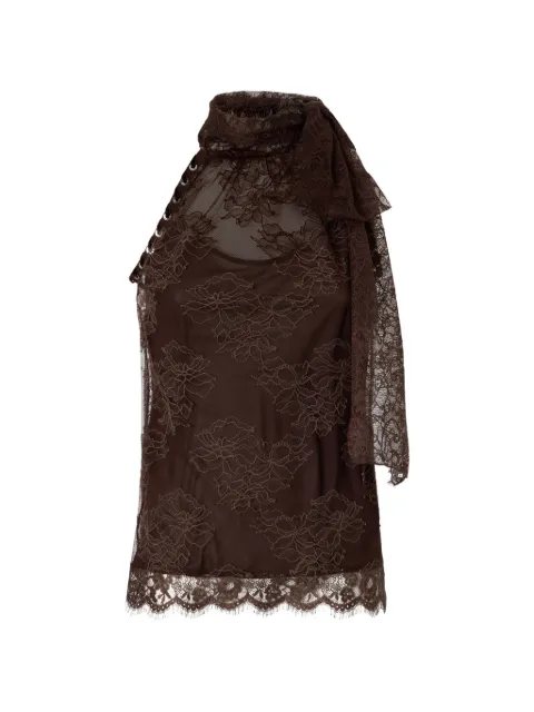 PINKO open-back top Brown 107535A3GZ