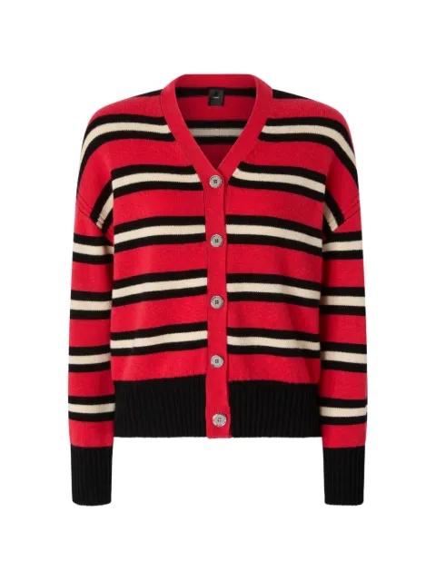 PINKO striped button-up cardigan Red 107212A3G1