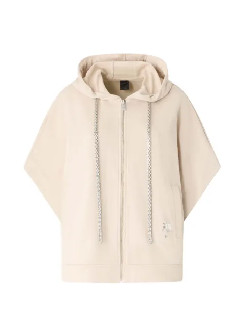 PINKO short-sleeve zip-up hoodie Neutrals 107260A3H1