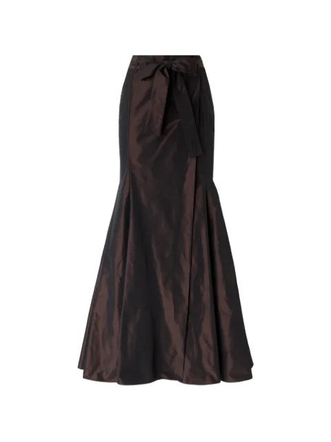 PINKO long taffeta mermaid skirt Brown 107516A3GK