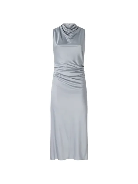 PINKO midi sheath dress with draped neck Blue 107567A3G2