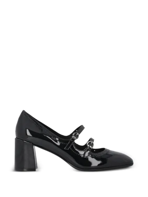 PINKO patent-finish brogue-detail pumps Black SD0687P050