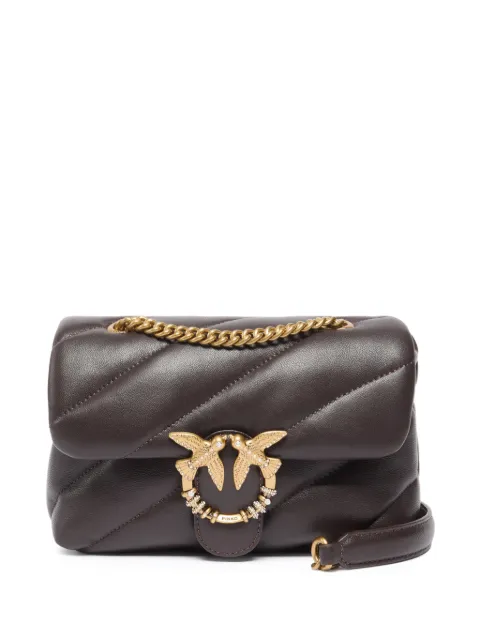 PINKO quilted Love Birds cross body bag Brown 107058A0F2