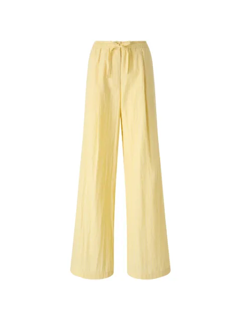 PINKO striped trousers with drawstring waist Yellow 108170A3UW