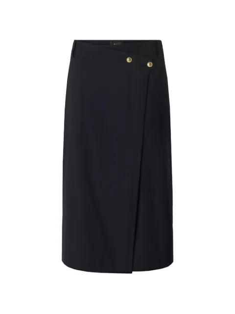 PINKO wrap-front button-detail skirt Blue 107713A3MS