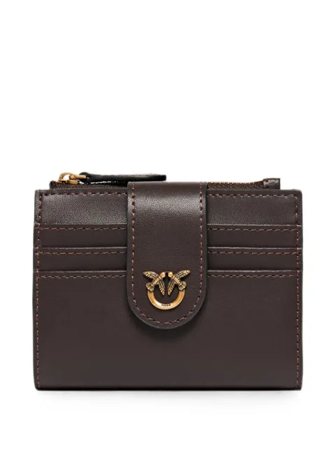 PINKO Love Birds leather wallet Brown 103610A0F1