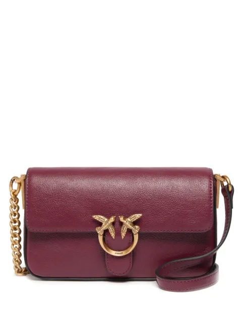 PINKO Love Birds leather shoulder bag Red 107344A2JG