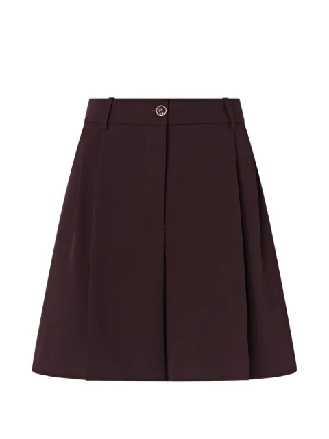 PINKO pleated high-waisted shorts Red 107289A18E