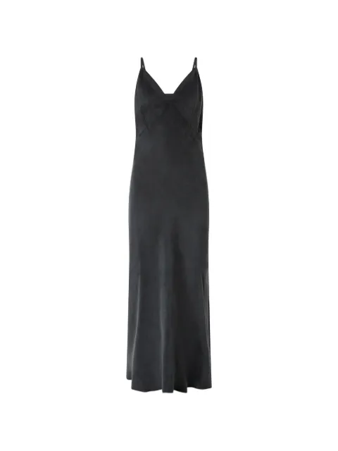 PINKO V-neck slip maxi dress Grey 107375A3F8