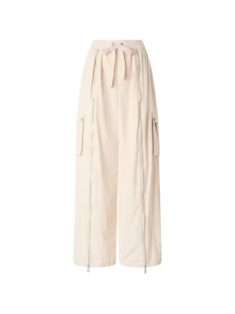 PINKO palazzo trousers with zip and cargo pockets Neutrals 107160A3FH