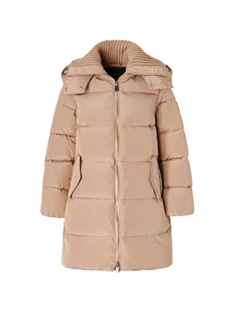 PINKO quilted hooded puffer coat Neutrals 107069A39J