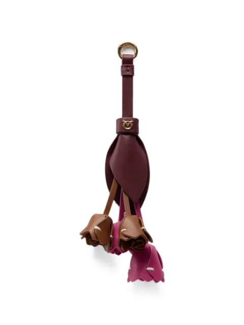 PINKO Love Birds floral bag charm Purple 107790A31U