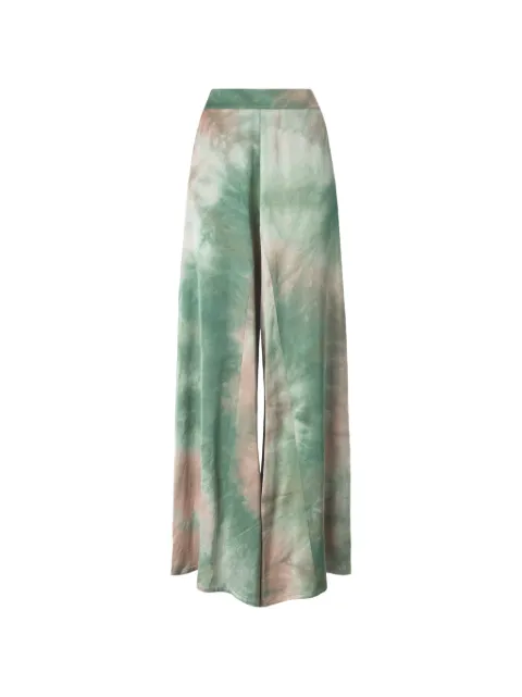 PINKO gradient satin trousers Green 108140A3S7
