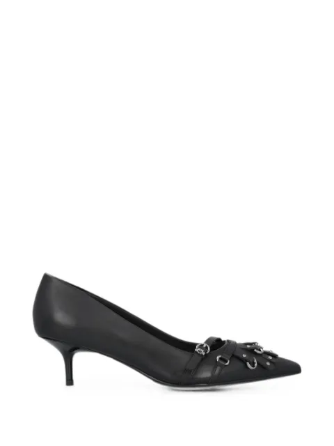 PINKO eyelet-embellished pointed-toe pumps Black SD0597P001
