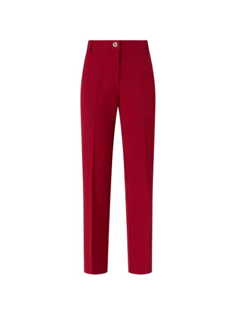 PINKO pressed-crease straight-leg trousers Red 107415A3DA