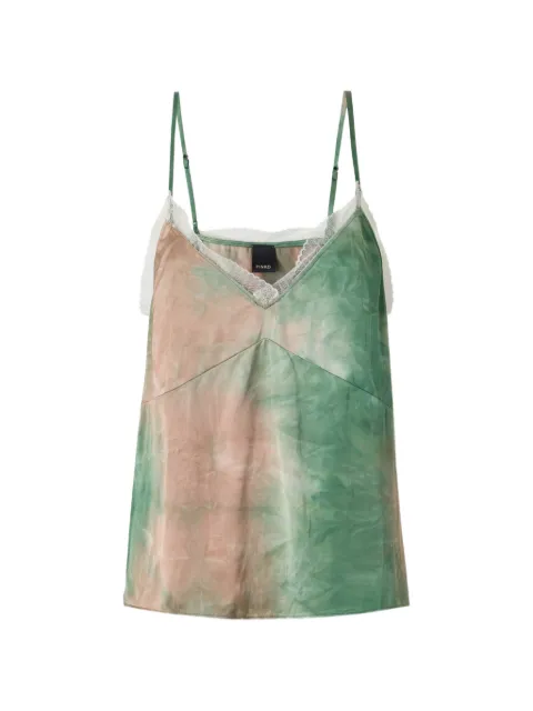PINKO gradient satin top Green 108141A3S7
