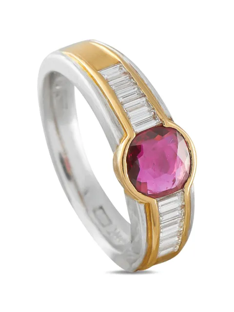 LB Exclusive ruby and diamond ring Silver MF30051526