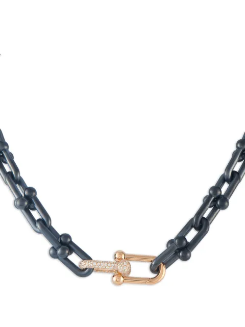 Tiffany & Co. Pre-Owned HardWear diamond link necklace Pink TI20051526